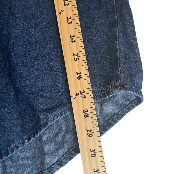 Miss & Mrs One Size Vintage Denim Floral Western Button Up Denim Shirt‎ - Picture 8 of 8